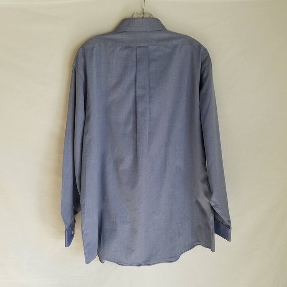 Brooks Brothers Blue Regent Fit Button Front Dress Shirt Size 17.5-4/5 - Picture 5 of 5